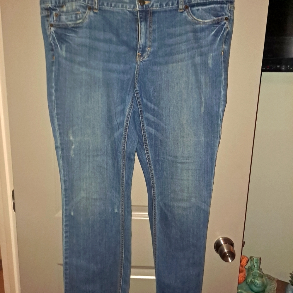Distressed jeans